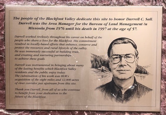Darrell Sall plaque