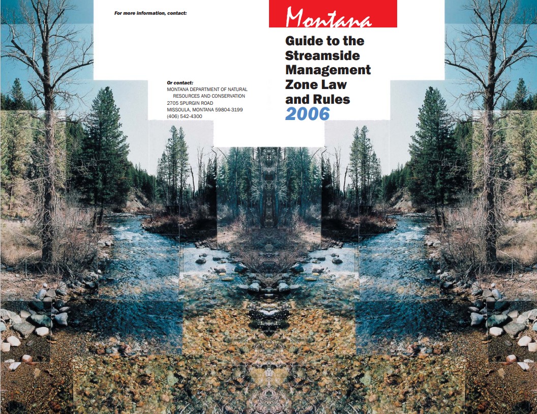 Front cover of SMZ book with stream through a forest