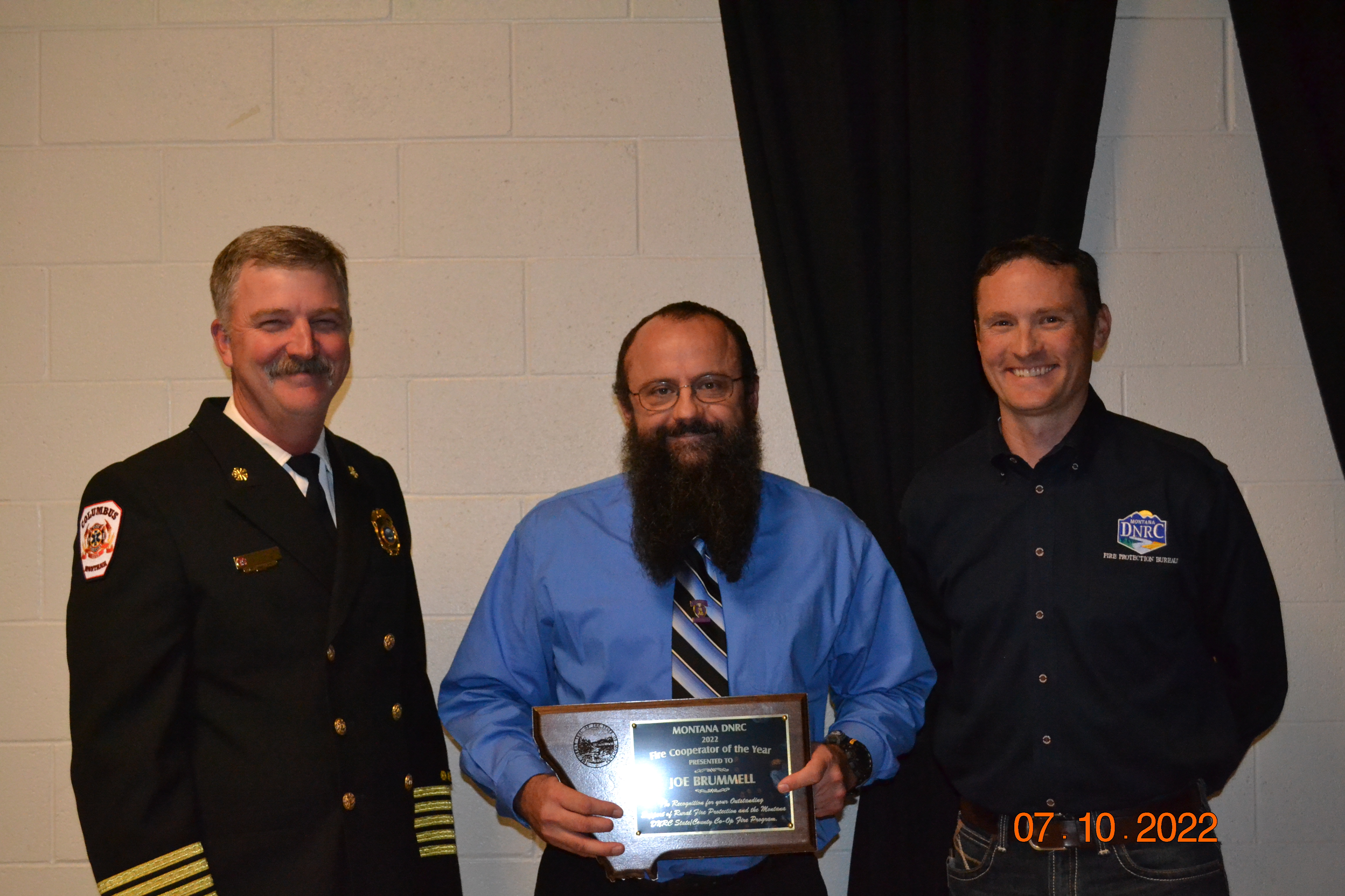 Joe Brummell, the Madison County Fire Warden and Disaster and Emergency Services Coordinator, was recognized as the 2022 Fire Cooperator of the Year by the Montana Department of Natural Resources and Conservation.