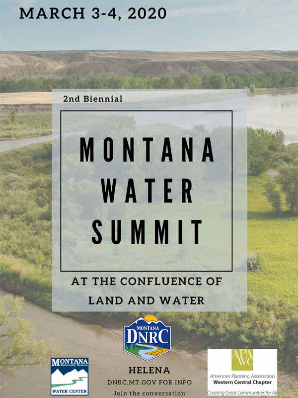 Button with Montana Water Summit - At the Confluence of Land and Water